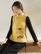Vintage Ethnic Style  Zen Tang Waistcoat